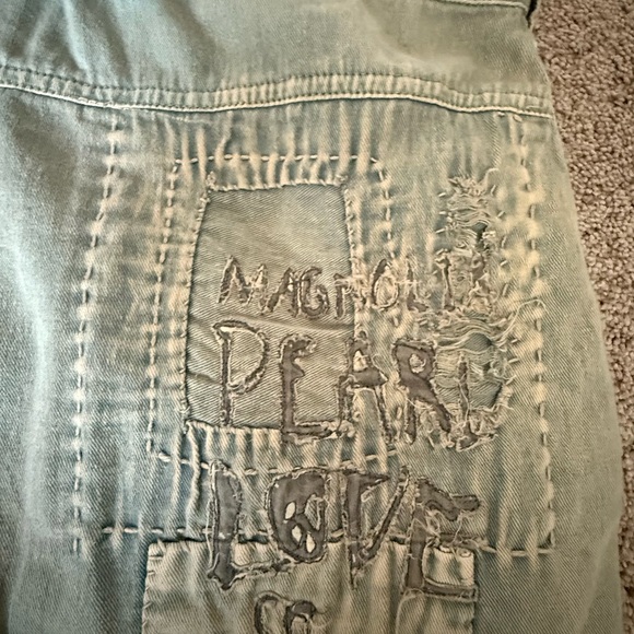 Magnolia Pearl Cotton Twill Joni Trouser Button Waist Cinch Back OS NWT - Picture 4 of 10